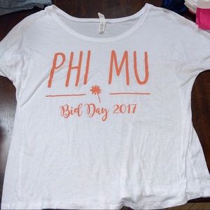 Phi mu bid day shirt